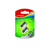 Temperówki - INNY Temperówka Keyroad Aluminiowa Pojedyncza 2szt Blister 106L381 - miniaturka - grafika 1