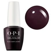 Lakiery hybrydowe - OPI Gel Color, hybrydowy lakier do paznokci, Black Cherry Chutney GCI43, ciemny fioletowy, 15ml - miniaturka - grafika 1