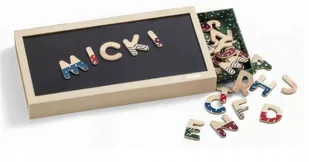 Litery magnetyczne DREWNIANE 53 el MICKI LEKSAKER 3LATA+ - Klocki - miniaturka - grafika 1