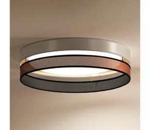 Duolla- LED Plafon ROLLER DUO SHINY LED/24W/230V śr. 45 cm biały/miedziany - Lampy sufitowe - miniaturka - grafika 1