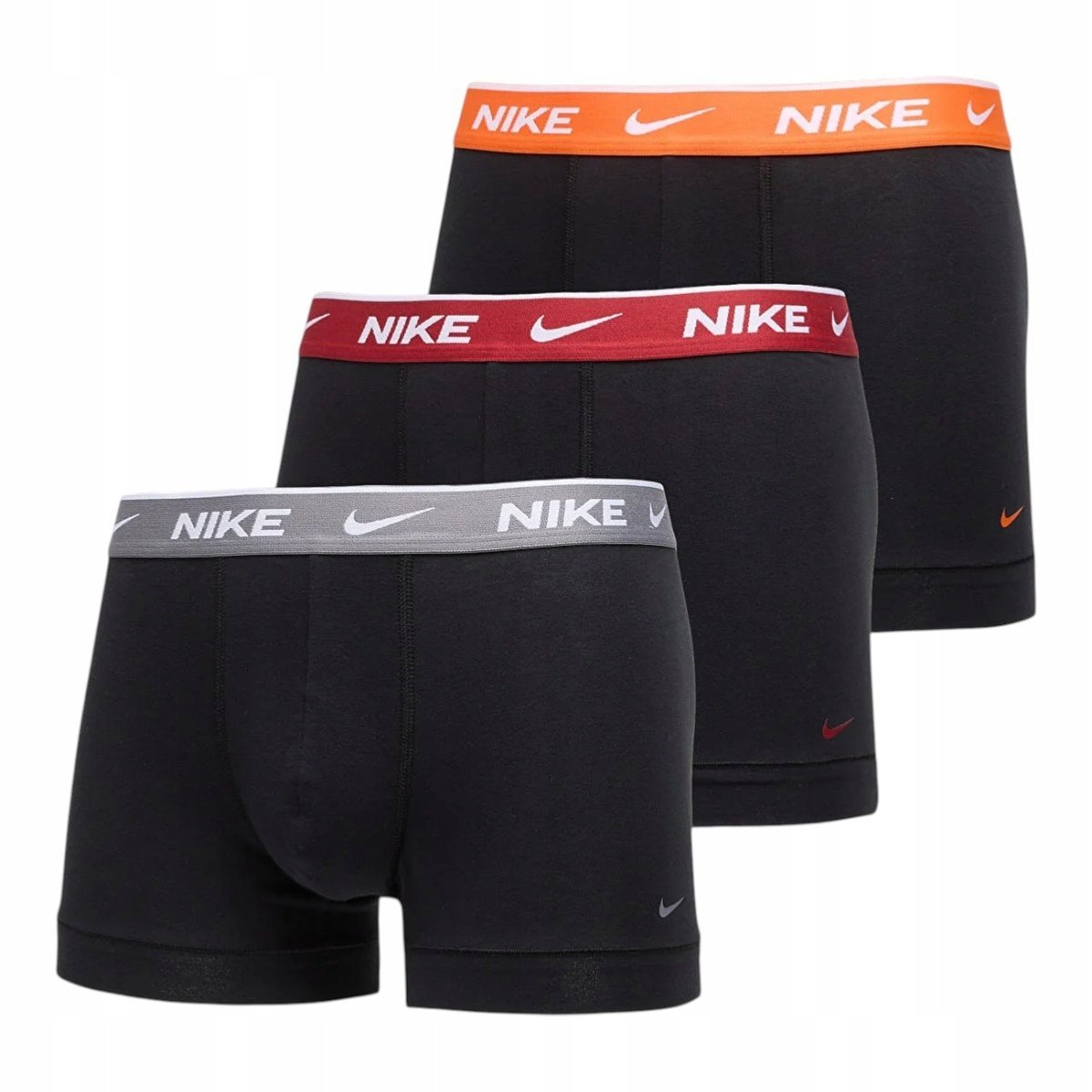 NIKE BOKSERKI MĘSKIE MAJTKI TRUNK 3PK CZARNE r.L