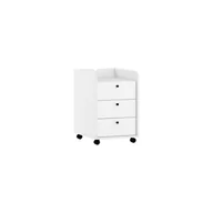 Szafki biurowe - Kontener Biurowy 3S DOL-08 Dolce MebloCross Biały Mat / Biały Połysk - miniaturka - grafika 1