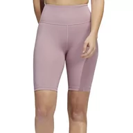 Spodnie sportowe damskie - Spodenki adidas Optime Training Bike Short Tights HG1202 - różowe - miniaturka - grafika 1