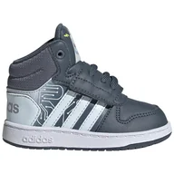 Moda i Uroda OUTLET - Buty dla dzieci adidas Hoops Mid 2.0 I szare FW4925 - miniaturka - grafika 1