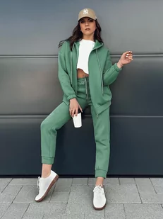 Komplet damski dresowy AMILIA PREMIUM zielony Dstreet AY0777z-L - Dresy damskie - miniaturka - grafika 1