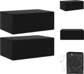 Pokrowce na meble ogrodowe - vidaXL Pokrowce na meble ogrodowe 2 szt. 7 oczek 225x143x90 cm - Pokrowce ochronne na meble ogrodowe - miniaturka - grafika 1