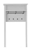 Wieszaki i stojaki - Biały wieszak ścienny na ubrania E7-B21 - miniaturka - grafika 1