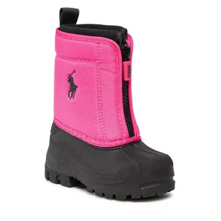 Buty dla dziewczynek - Śniegowce Polo Ralph Lauren RF103670 M BAJA PINK NYLON/NAVY W/ NAVY PP - grafika 1