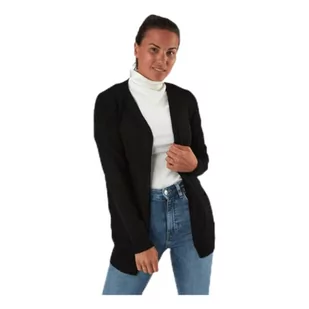 ONLY Onllesly L/S Open Cardigan Knt Noos Kardigan Kobiety, Czarny, M - Swetry damskie - miniaturka - grafika 1