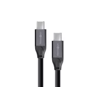 Kable USB - Reinston USB-C do USB-C 100W 2m Czarny - miniaturka - grafika 1