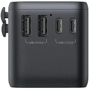 Adapter podróżny JOYROOM JR-TCW02 65W Czarny | Bezpłatny transport - Kostki, złączki, wtyczki - miniaturka - grafika 4