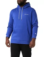 Bluzy męskie - Champion Męska bluza z kapturem American Classics Small Script Logo, niebieski, S - miniaturka - grafika 1