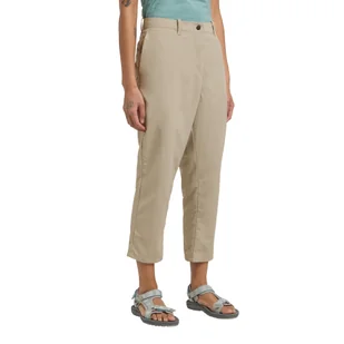 Damskie spodnie softshellowe Jack Wolfskin TIHAMA 7 8 PANTS W stone - 34 - Spodnie sportowe damskie - miniaturka - grafika 1