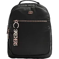 Plecaki - Skechers Czarny plecak - Damskie - Kolor: Czarne - miniaturka - grafika 1