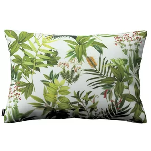 Dekoria pl Poszewka Kinga na poduszkę prostokątną zielono-czerwona rośliność na białym tle 60 × 40 cm Tropical Island 108-143-69 - Poszewki na poduszki - miniaturka - grafika 1