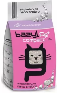 Bazyl Ag+ Compact Lavender 20l - Żwirek dla kotów - miniaturka - grafika 1