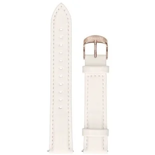 Pasek GARETT Skórzany (18 mm) Biały - Akcesoria do smartwatchy - miniaturka - grafika 1