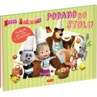 Książki edukacyjne - Harperkids Podano do stołu. Podkładki pod talerz z zadaniami. Masza i Niedźwiedź praca zbiorowa - miniaturka - grafika 1