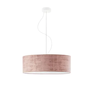 LYSNE Lampa wisząca w stylu glamour HAJFA VELUR fi 50 cm kolor różowy 14529V/1216 kolor różowy - Lampy sufitowe - miniaturka - grafika 11