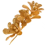 Ozdoby bożonarodzeniowe - Jemioła brokatowa YB61-G ZŁOTO - miniaturka - grafika 1