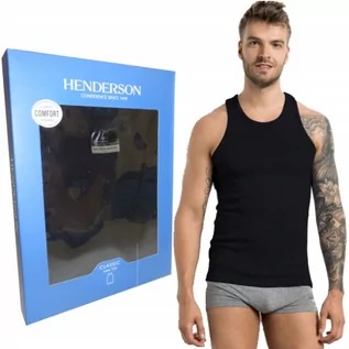 Koszulki męskie - Henderson podkoszulek męski 1480 Classic czarna M - grafika 1