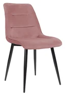 Krzesła i taborety kosmetyczne - ExitoDesign Krzesło tapicerowane Vida velvet antyczny róż EXUDC9075/108-16 - miniaturka - grafika 1