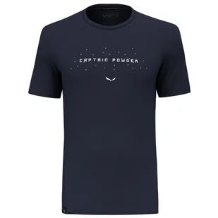 Koszulka męska Salewa Pure Snow CPTN DRY T-SHIRT M. Rozmiar: XL / Kolor: ciemnoniebieski - Koszulki sportowe męskie - miniaturka - grafika 1