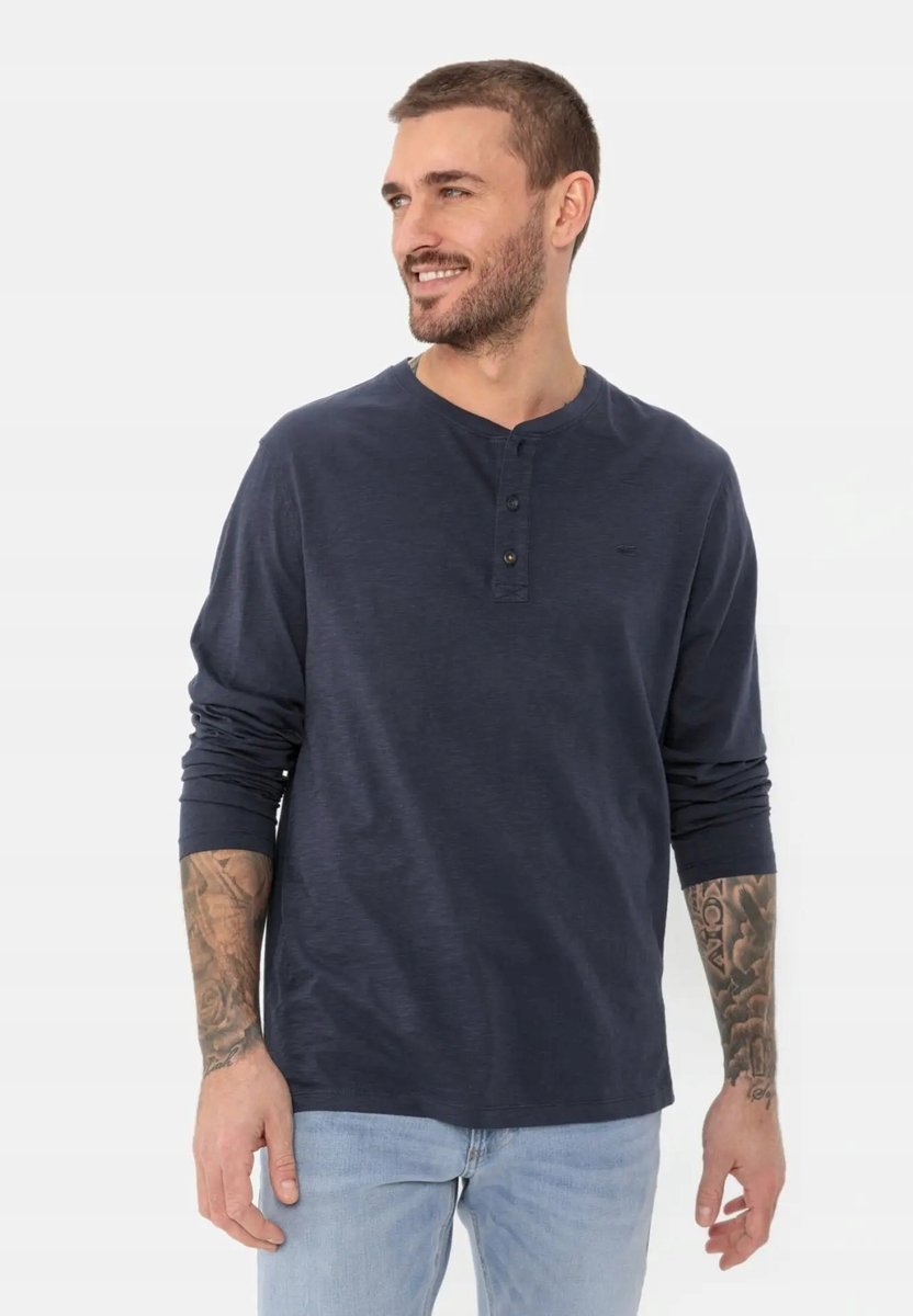 CAMEL ACTIVE KOSZULKA Z DŁUGIM RĘKAWEM Z OKRĄGŁYM DEKOLTEM 3XL 17AA