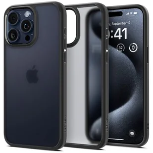 Spigen Ultra Hybrid do iPhone 15 Pro Max frost black - Etui i futerały do telefonów - miniaturka - grafika 1