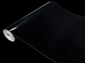 Meble modułowe i akcesoria - Okleina Meblowa Samoprzylepna Czarna Połyskowa Na Komodę Meble Regał 90x490 - miniaturka - grafika 1