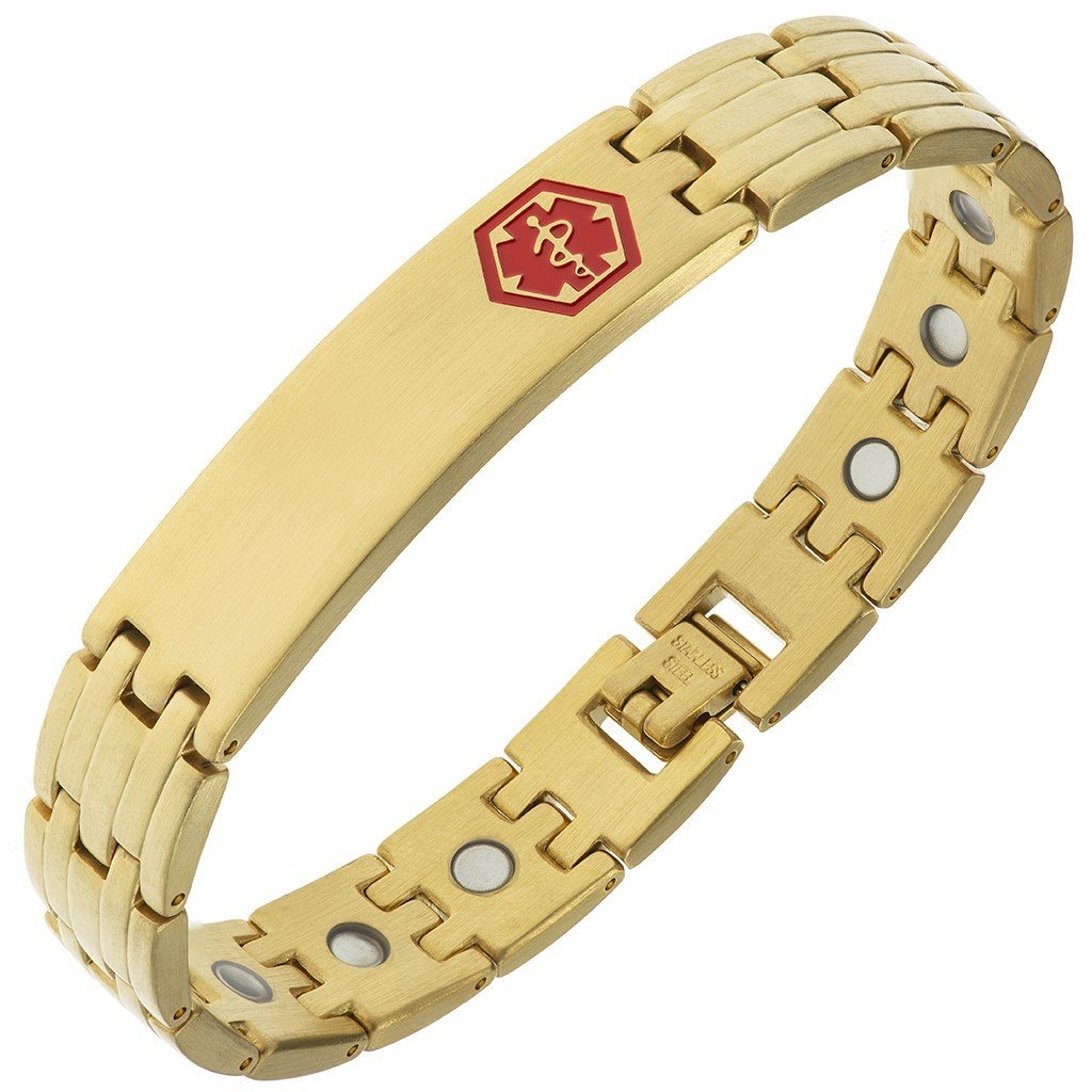 Bransoletka ratunkowa z GRAWEREM stal chirurgiczna