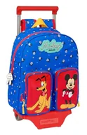 Plecaki szkolne i tornistry - Safta MICKEY MOUSE GOOD DAY plecak dziecięcy z wózkiem 705, idealny dla dzieci w różnym wieku, wygodny i wszechstronny, jakość i wytrzymałość, 28 x 10 x 34 cm, Niebieski, M, Casual - miniaturka - grafika 1