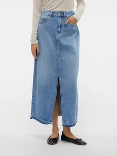 Vero Moda Spódnica dżinsowa w kolorze niebieskim - Spódnice - miniaturka - grafika 1