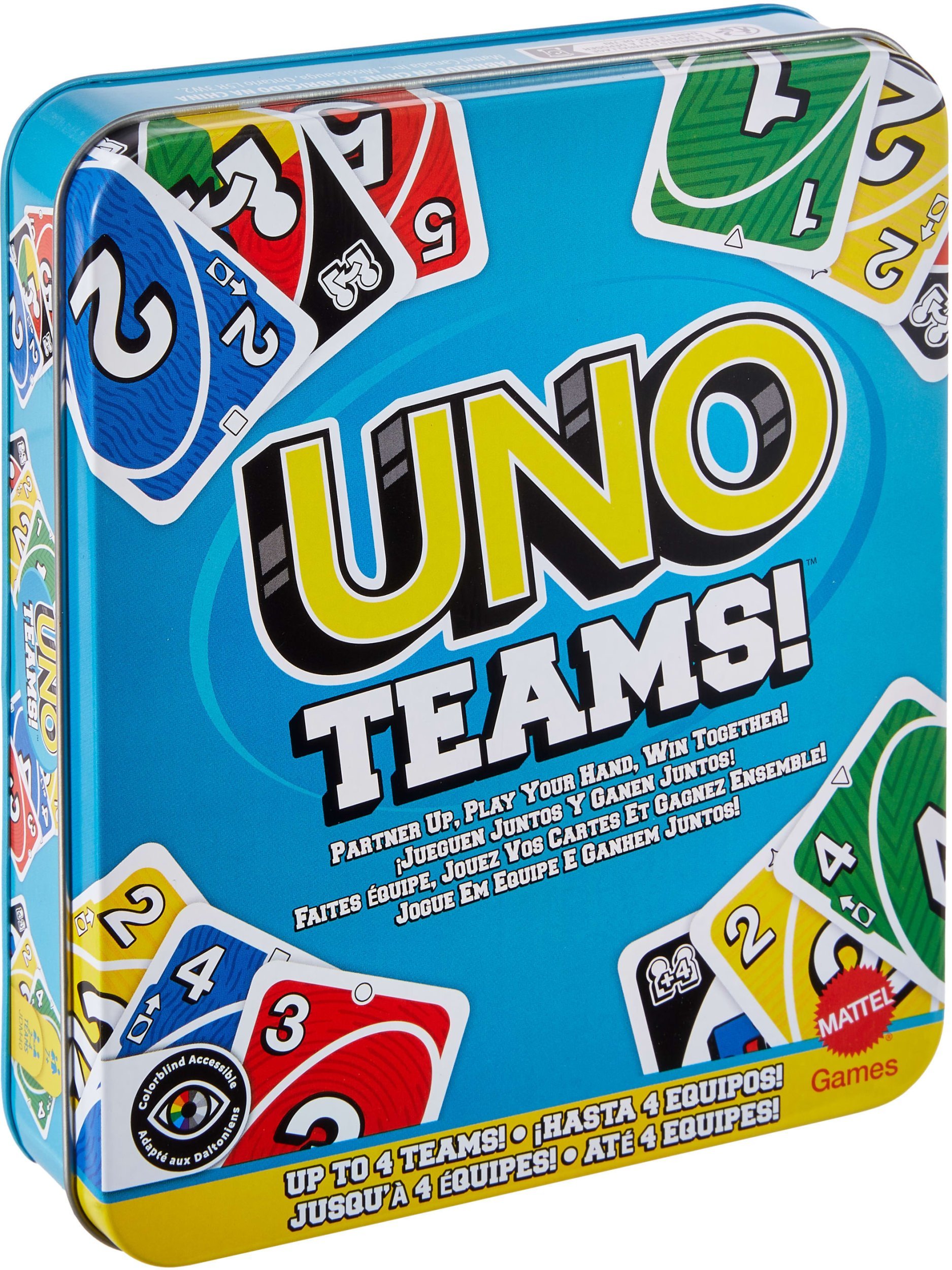 Gra karciana Mattel Games UNO Teams W METALOWEJ PUSZCE