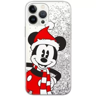 Etui i futerały do telefonów - Etui płynny brokat do Apple IPHONE 11 PRO Disney: Mickey 039 oryginalne i oficjalnie licencjonowane, Srebrny - miniaturka - grafika 1