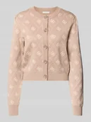 Swetry damskie - Kurtka z dzianiny z listwą guzikową model ‘SARAH’ - miniaturka - grafika 1