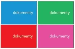 Okładka na dokumenty Duo PVC Modern mix - Centrum - Dyplomy i okładki - miniaturka - grafika 1