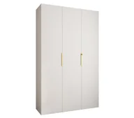 Szafy - Szafa trzydrzwiowa Como 4 150 gł.40 biały+złoty - miniaturka - grafika 1