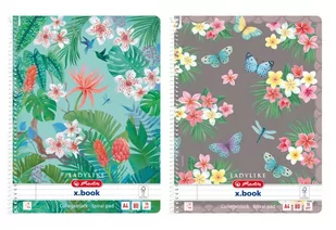 Herlitz Brulion na spirali A4 Ladylike mix linia 80 kartek - Notesy i bloczki - miniaturka - grafika 1