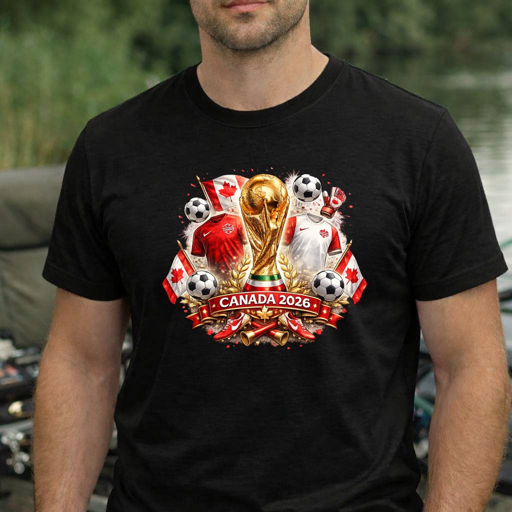 Koszulka WORLD CUP 2026 KANADA kolor czarny rozmiar M