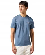 Koszulki męskie - T-shirt Wrangler SMALL GRAPHIC TEE 112362684 Dusty Blue XXL - miniaturka - grafika 1