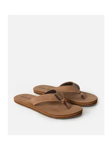 Japonki męskie skórzane RIP CURL Revival Leather Open Toe brązowe 42 - Klapki i japonki męskie - miniaturka - grafika 1