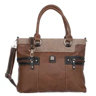 Torebki damskie - Duża Torebka Damska Charm&Shape na ramię Brązowa - miniaturka - grafika 1