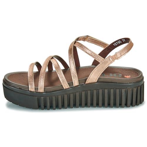 ART 1576f Brighton, Sandały Damskie, Różowy metaliczny, 40 EU