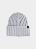 Czapki damskie - 4F Czapka zimowa damska - szara S - miniaturka - grafika 1