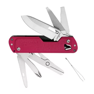 Leatherman Nóż składany Free T4 Crimson (832871) 832871 - Multitools - miniaturka - grafika 1