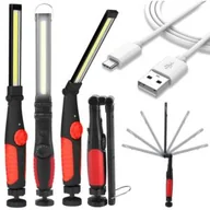 Oświetlenie warsztatowe - Lampa latarka warsztatowa z magnesem obrotowa - miniaturka - grafika 1