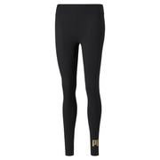 Legginsy - Legginsy damskie Puma ESSENTIAL+ METALLIC czarne 84830701 - miniaturka - grafika 1