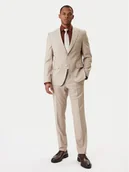 Garnitury - BOSS Garnitur Huge 50557273 Beżowy Regular Fit - miniaturka - grafika 1