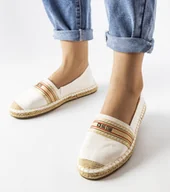 Espadryle damskie - Białe espadryle Big Star LL274893-39 - miniaturka - grafika 1